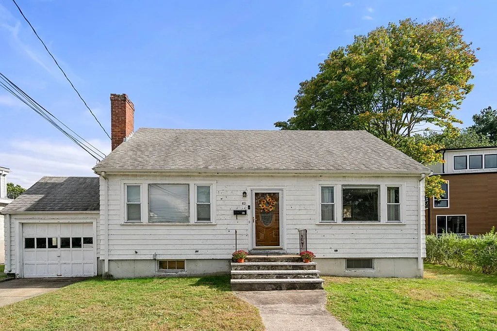 82 Lexington St before: the original house on the lot